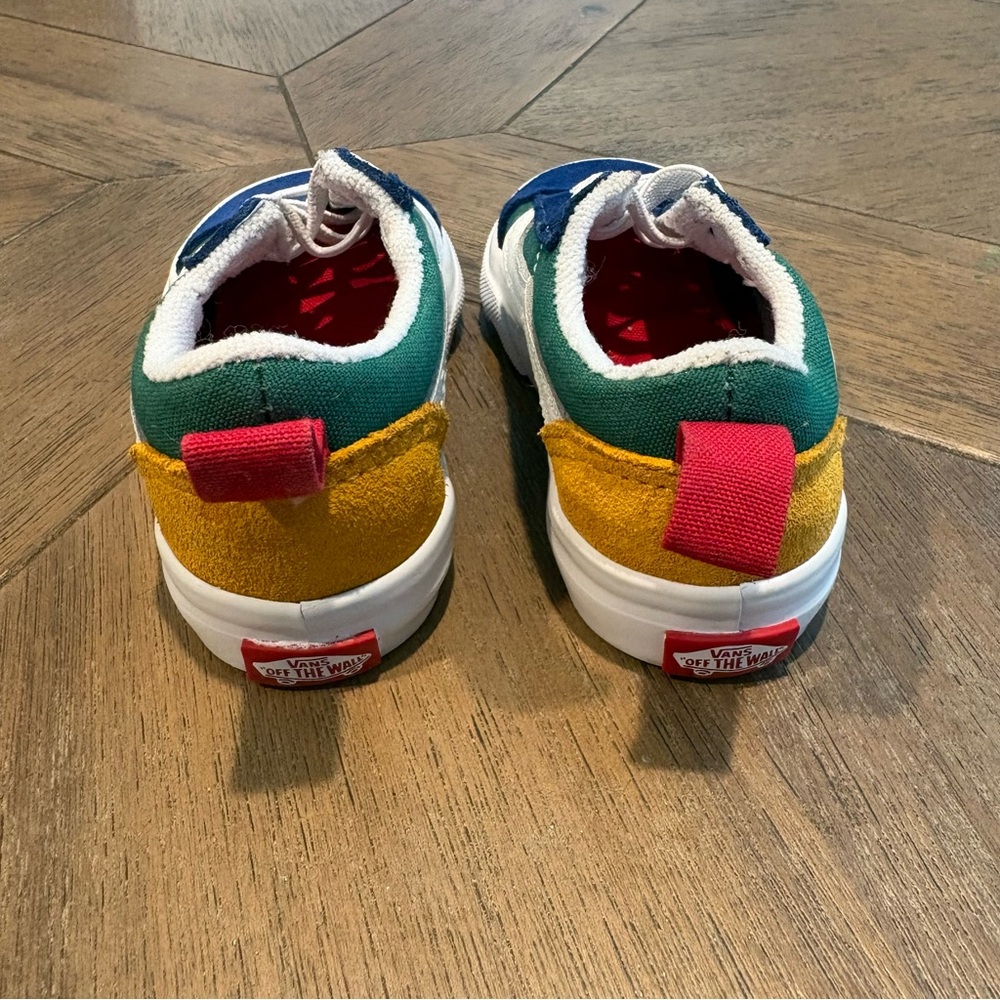 Vans Kids Blue and Green Sneakers - Picture 3 of 9